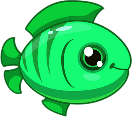poisson - faune aquatique - animaux - smiley émoticône émoji cartoon clipart illustration - artémotic