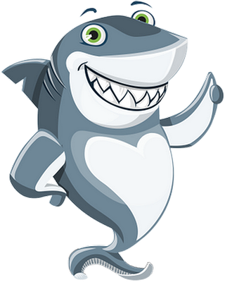 requin - faune aquatique - animaux - smiley émoticône émoji cartoon clipart illustration - artémotic