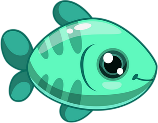 poisson - faune aquatique - animaux - smiley émoticône émoji cartoon clipart illustration - artémotic