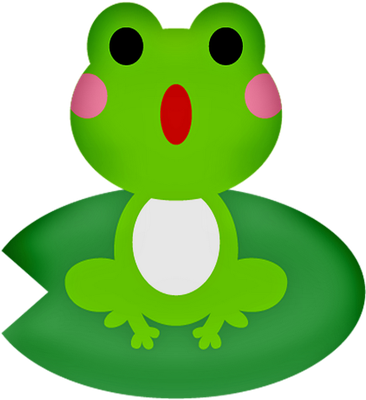 grenouille - faune aquatique - animaux - smiley émoticône émoji cartoon clipart illustration - artémotic