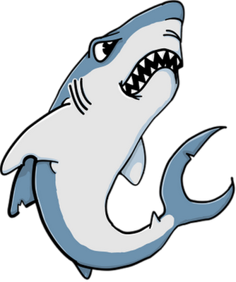 requin - faune aquatique - animaux - smiley émoticône émoji cartoon clipart illustration - artémotic