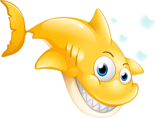 requin - faune aquatique - animaux - smiley émoticône émoji cartoon clipart illustration - artémotic