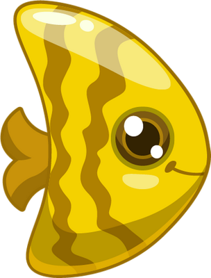 poisson - faune aquatique - animaux - smiley émoticône émoji cartoon clipart illustration - artémotic