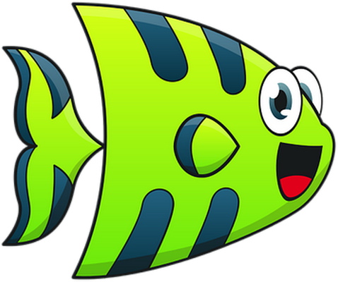 poisson - faune aquatique - animaux - smiley émoticône émoji cartoon clipart illustration - artémotic