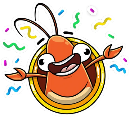 crevette - faune aquatique - animaux - smiley émoticône émoji cartoon clipart illustration - artémotic