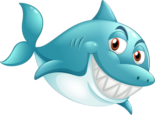 requin - faune aquatique - animaux - smiley émoticône émoji cartoon clipart illustration - artémotic