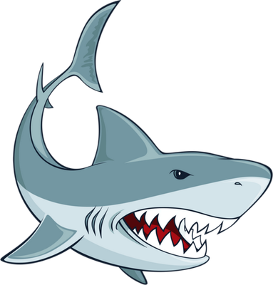 requin - faune aquatique - animaux - smiley émoticône émoji cartoon clipart illustration - artémotic