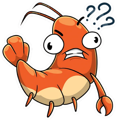 crevette - faune aquatique - animaux - smiley émoticône émoji cartoon clipart illustration - artémotic