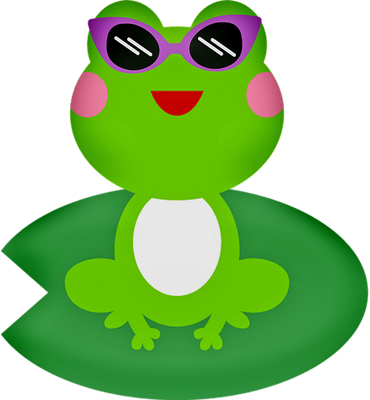 grenouille - faune aquatique - animaux - smiley émoticône émoji cartoon clipart illustration - artémotic
