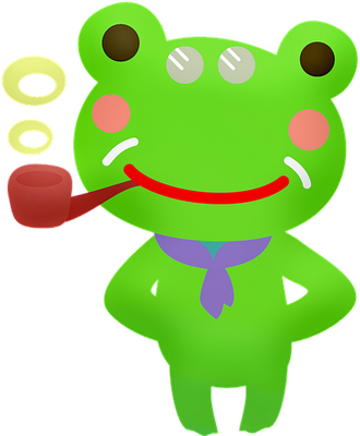 grenouille - faune aquatique - animaux - smiley émoticône émoji cartoon clipart illustration - artémotic