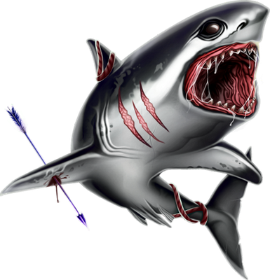 requin - faune aquatique - animaux - smiley émoticône émoji cartoon clipart illustration - artémotic