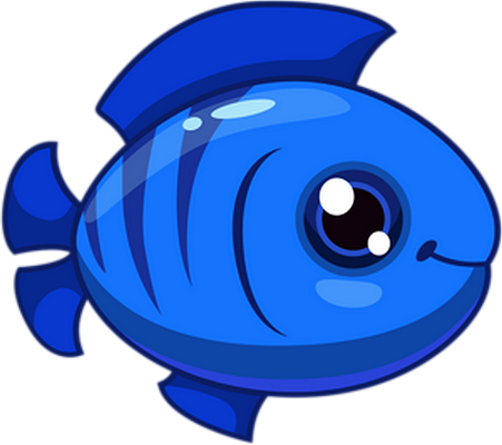 poisson - faune aquatique - animaux - smiley émoticône émoji cartoon clipart illustration - artémotic