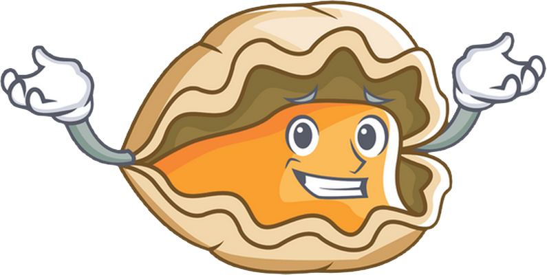 bivalve - faune aquatique - animaux - smiley émoticône émoji cartoon clipart illustration - artémotic