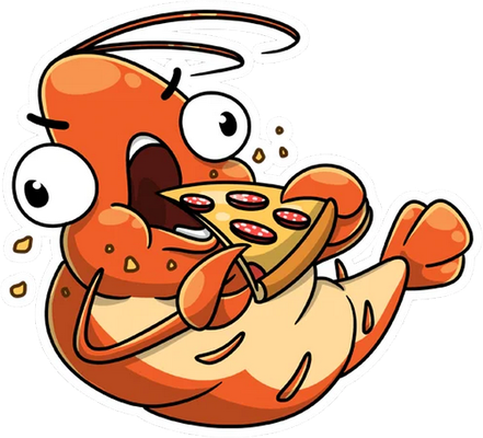 crevette - faune aquatique - animaux - smiley émoticône émoji cartoon clipart illustration - artémotic