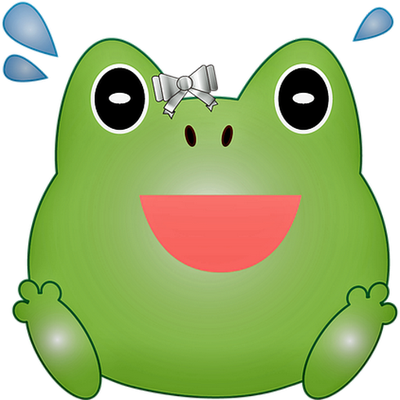 grenouille - faune aquatique - animaux - smiley émoticône émoji cartoon clipart illustration - artémotic