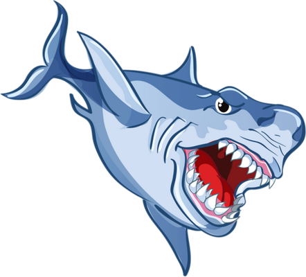 requin - faune aquatique - animaux - smiley émoticône émoji cartoon clipart illustration - artémotic