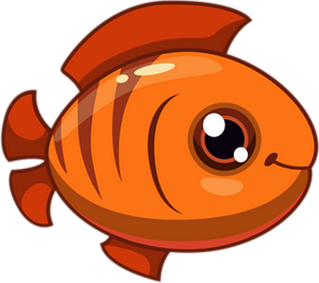 poisson - faune aquatique - animaux - smiley émoticône émoji cartoon clipart illustration - artémotic