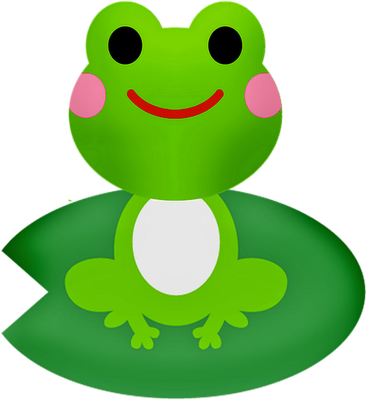 grenouille - faune aquatique - animaux - smiley émoticône émoji cartoon clipart illustration - artémotic