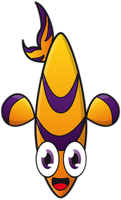 poisson - faune aquatique - animaux - smiley émoticône émoji cartoon clipart illustration - artémotic