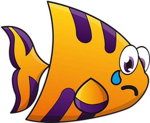poisson - faune aquatique - animaux - smiley émoticône émoji cartoon clipart illustration - artémotic
