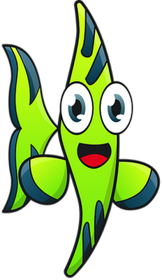 poisson - faune aquatique - animaux - smiley émoticône émoji cartoon clipart illustration - artémotic