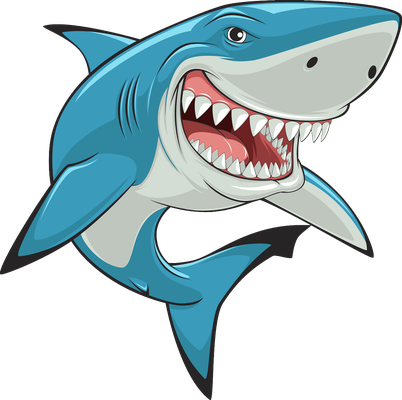 requin - faune aquatique - animaux - smiley émoticône émoji cartoon clipart illustration - artémotic
