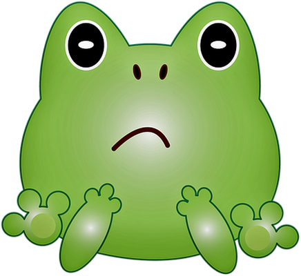 grenouille - faune aquatique - animaux - smiley émoticône émoji cartoon clipart illustration - artémotic