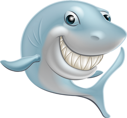 requin - faune aquatique - animaux - smiley émoticône émoji cartoon clipart illustration - artémotic
