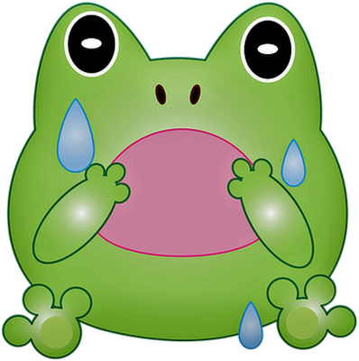 grenouille - faune aquatique - animaux - smiley émoticône émoji cartoon clipart illustration - artémotic