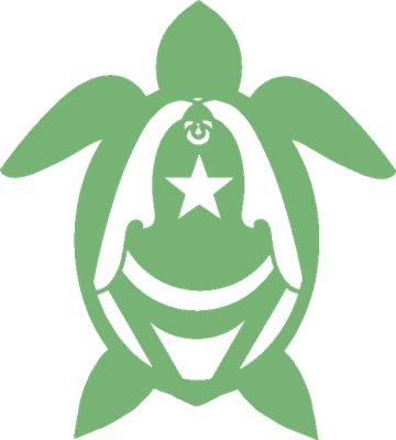 tortue marine - faune aquatique - animaux - smiley émoticône émoji cartoon clipart illustration - artémotic