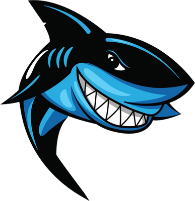 requin - faune aquatique - animaux - smiley émoticône émoji cartoon clipart illustration - artémotic
