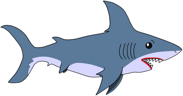 requin - faune aquatique - animaux - smiley émoticône émoji cartoon clipart illustration - artémotic