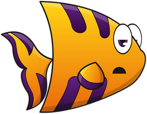 poisson - faune aquatique - animaux - smiley émoticône émoji cartoon clipart illustration - artémotic