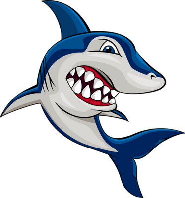 requin - faune aquatique - animaux - smiley émoticône émoji cartoon clipart illustration - artémotic