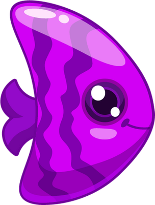 poisson - faune aquatique - animaux - smiley émoticône émoji cartoon clipart illustration - artémotic