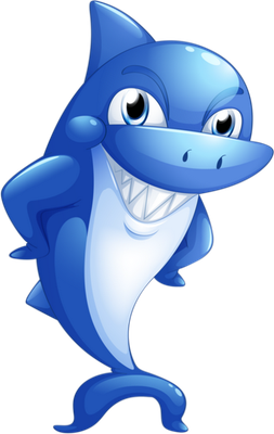 requin - faune aquatique - animaux - smiley émoticône émoji cartoon clipart illustration - artémotic