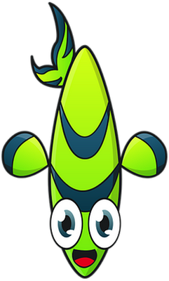 poisson - faune aquatique - animaux - smiley émoticône émoji cartoon clipart illustration - artémotic