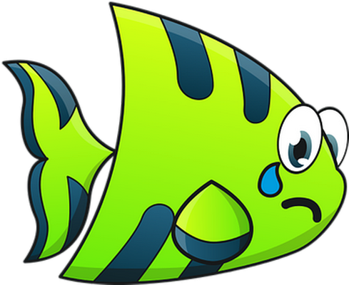 poisson - faune aquatique - animaux - smiley émoticône émoji cartoon clipart illustration - artémotic
