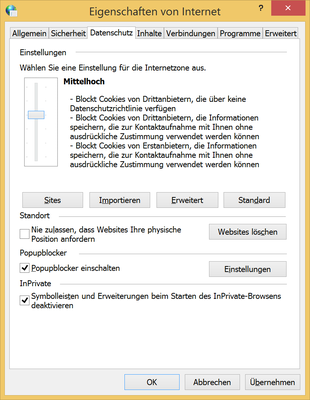Windows 8.1. Mittelhoch