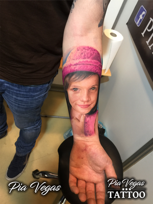 farbe portrait tattoo tochter