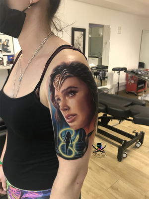 wonder woman tattoo color realism