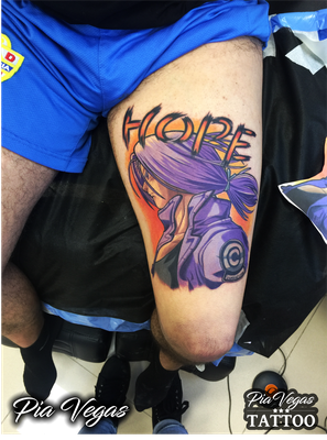 comic tattoo