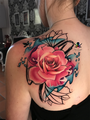 watercolor rose