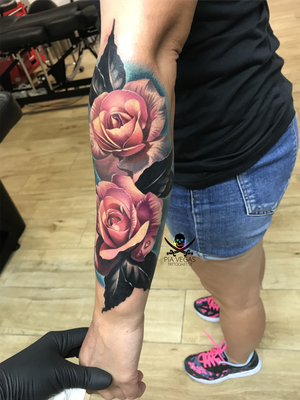 rose tattoo color flowertattoo