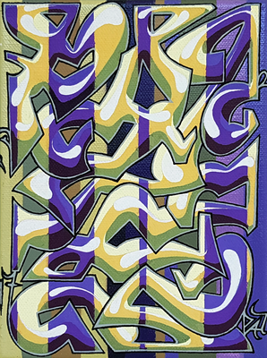 PAT23 Leinwand 15x20 - Graffiti Kunst Leipzig