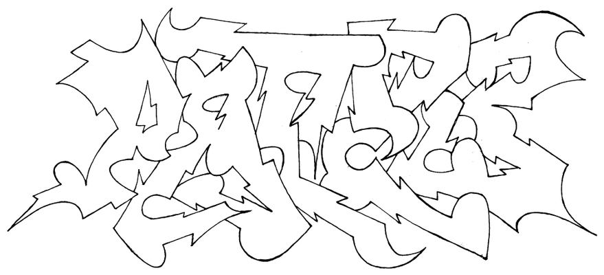 PAT23 - Bleistift/Fineliner Sketch Graffiti Kunst Leipzig