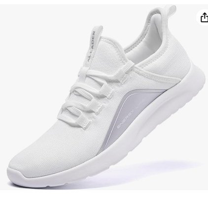 Style Code NQ33 : Women's White/Silver : Sizes US6,7,7.5,8,8.5,9,9.5,10: $130