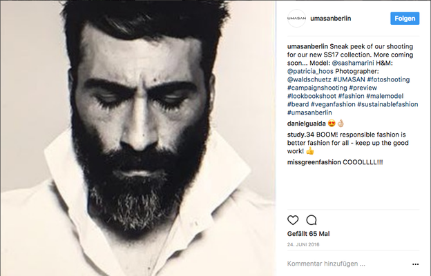 Instagram Post Fotoshooting neue Kollektion UMASAN