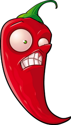 piment [Plants vs Zombies] - légume - alimentation - smiley émoticône émoji cartoon clipart illustration - artémotic