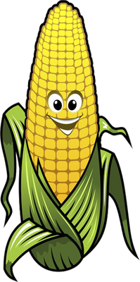 maïs - légume - alimentation - smiley émoticône émoji cartoon clipart illustration - artémotic